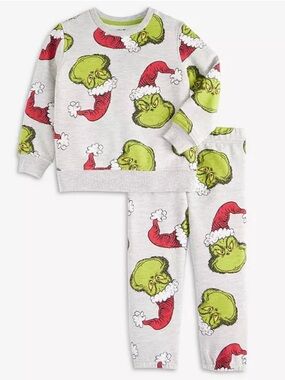 Epic Threads Kids Grinch Sweatshirt and Sweatpants Set Size 4